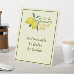 Personalised Fun Kids Lemonade Stand Pedestal Sign