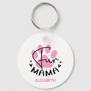Personalised Fun Mum Paws - Mother's Day Key Ring