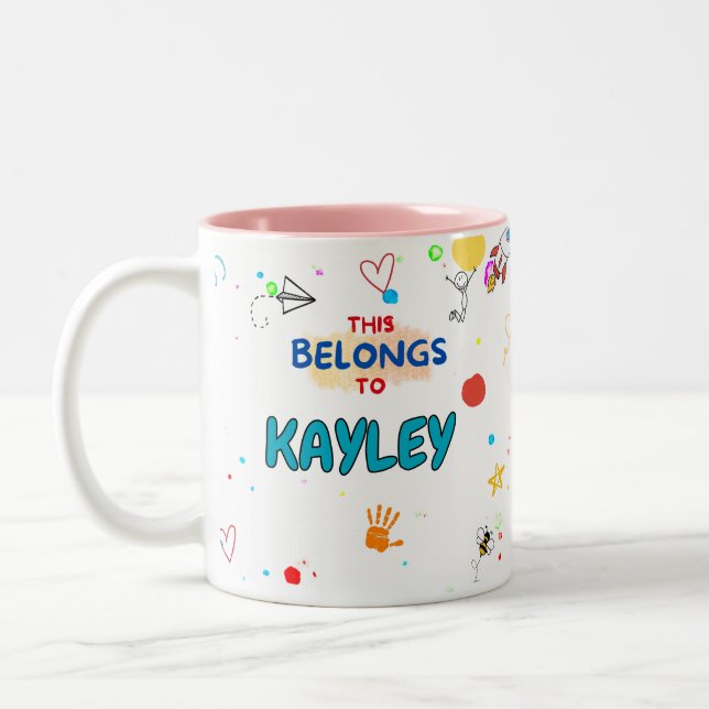 Personalised Fun Playful Mug (Left)