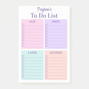 Personalised Fun To Do List  Post-it Notes