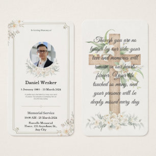 Personalised Funeral Memorial Sympathy Celebration