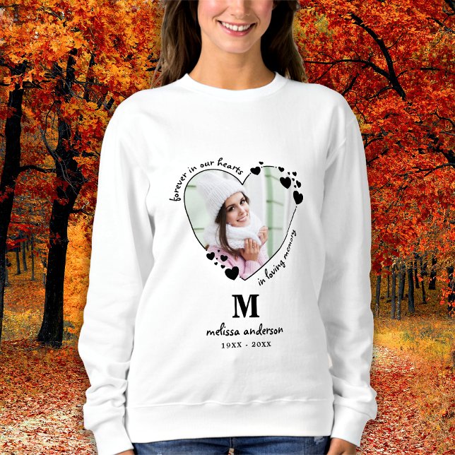 Personalised Funeral Photo Loving Memory Memoria   Sweatshirt (Creator Uploaded)