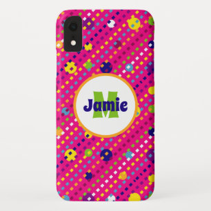 Personalised Funky Circles, Dashes Pattern Case-Mate iPhone Case