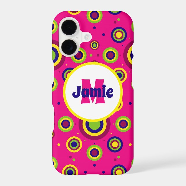 Personalised Funky Circles Pattern (Back)