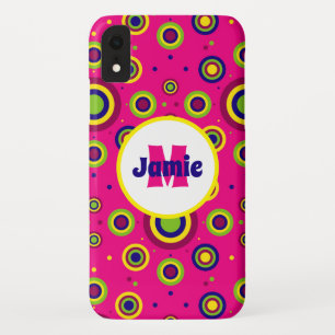 Personalised Funky Circles Pattern Case-Mate iPhone Case