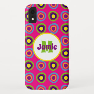 Personalised Funky Circles Pattern Case-Mate iPhone Case