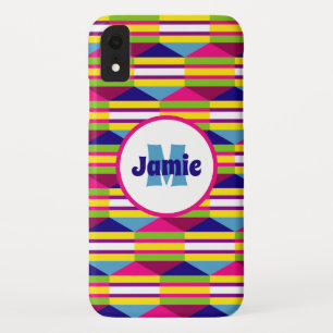 Personalised Funky Stripes, Triangles Pattern Case-Mate iPhone Case