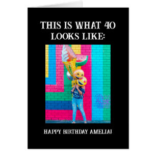 Personalised Funny 40th Milestone Birthday