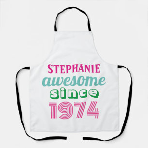 Personalised funny 50th birthday quote  apron