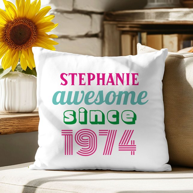 Personalised funny 50th birthday quote  cushion (Creator Uploaded)