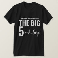 Personalised Funny 50th Milestone Birthday T-Shirt