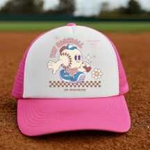 Personalised Funny Baseball Mum Retro Flower