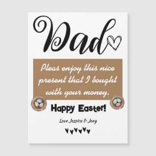 personalised funny best dad, happy easter family