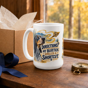 Personalised Funny Bluetick Coonhound Coffee Mug