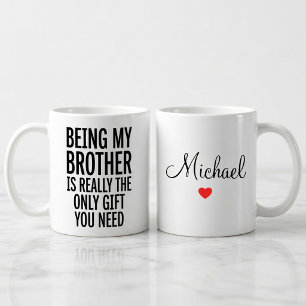 Personalised Funny Brother Gift Mug