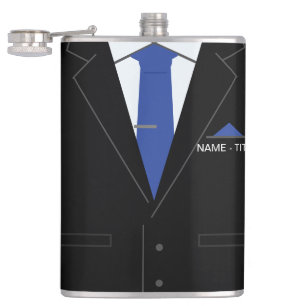 Personalised Funny Business Flask with Custom Name