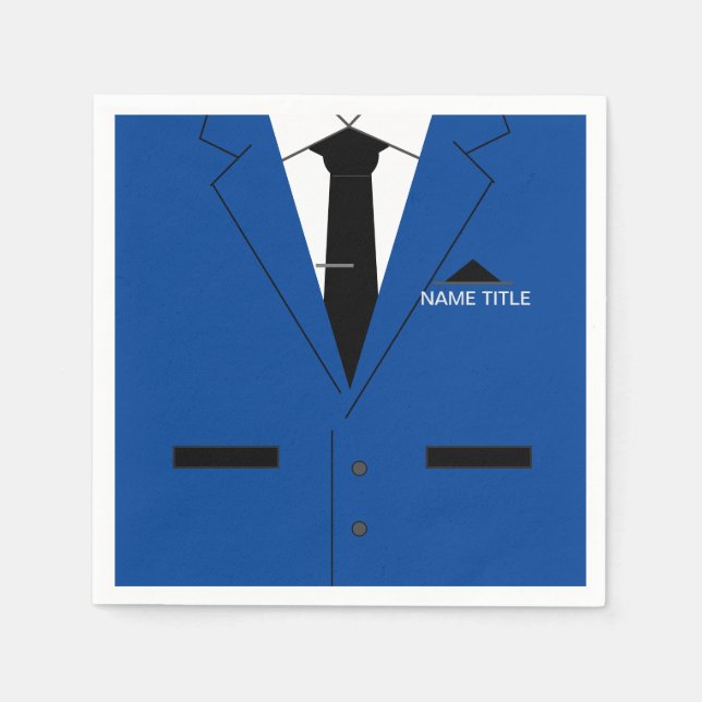 Personalised Funny Business Napkins Your Text Name (Front)