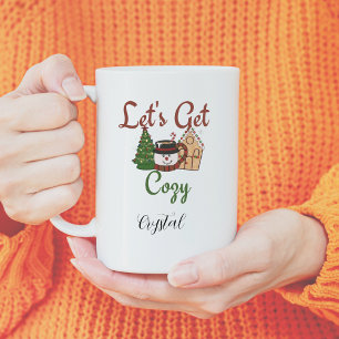 personalised funny Christmas coffee saying Mug