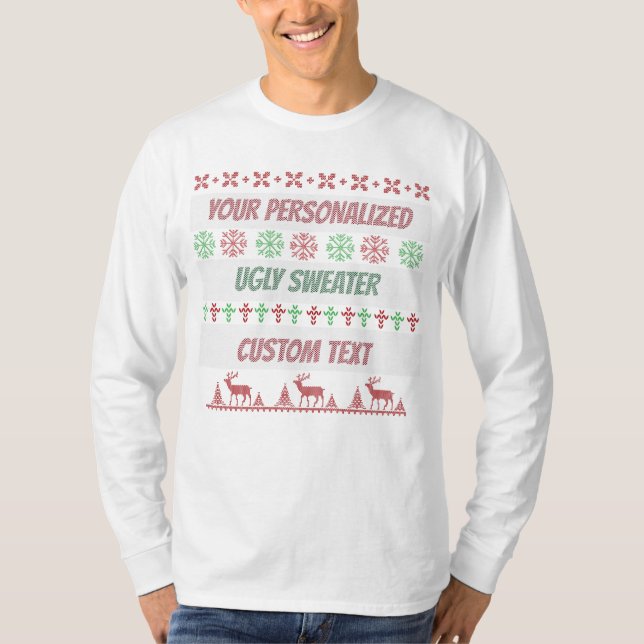 Personalised Funny Christmas Ugly Sweater (Front)