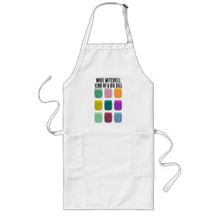 Personalised Funny Colourful Pickles With Dad Joke Long Apron