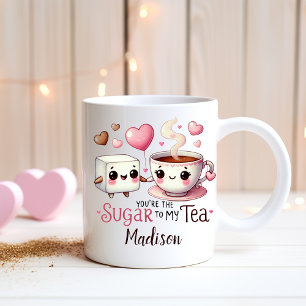 Personalised Funny Couples - Sugar to my Tea Coffee Mug