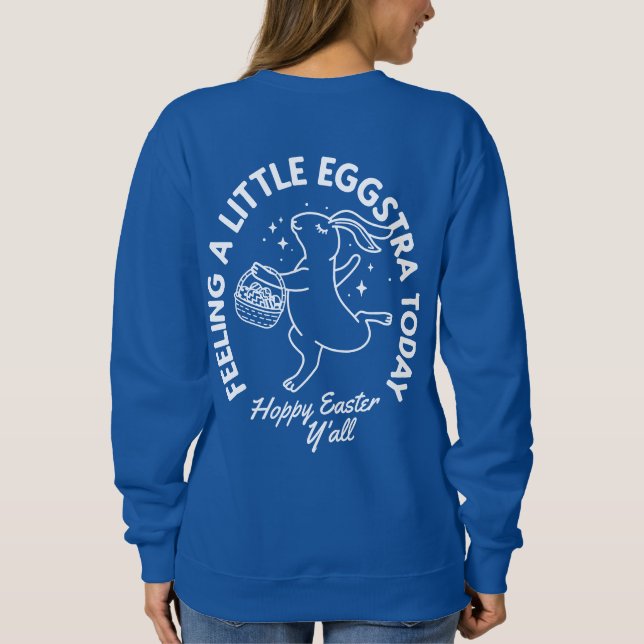 Personalised Funny Easter Bunny Shirt with Name (Back)