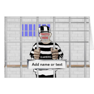 Personalised funny face Convict template