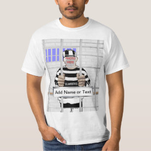 Personalised funny face Convict template T-Shirt