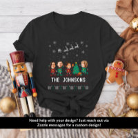 Personalised Funny Face Photo Christmas Elf Family