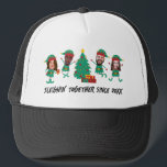 Personalised Funny Face Photo Christmas Elf Trucker Hat<br><div class="desc">Get into the festive spirit with our Family and Friends Custom Elf Face Matching T-shirts for Christmas! Personalise the T-shirt with adorable elf designs, and add your family’s faces to make it uniquely yours. This shirt is perfect for family photos or holiday gatherings. Ideal for family Christmas parties, group events,...</div>