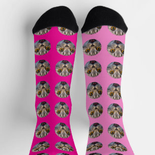 Personalised Funny Face Photo Socks