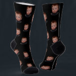 Personalised Funny Face Photo  Socks<br><div class="desc">Our personalised black funny socks. These personalised socks allow you to put your face or a loved one's face on the socks for a truly unique and personal gift. The unisex design makes it perfect for anyone. Whether for yourself or as a gift, these photo socks are sure to put...</div>
