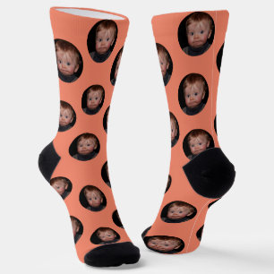 Personalised Funny Face Photo  Socks