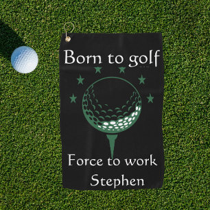 Personalised funny father's day golf towel