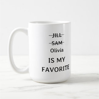 Personalised Funny Favourite Child Mug, funny gif Coffee Mug