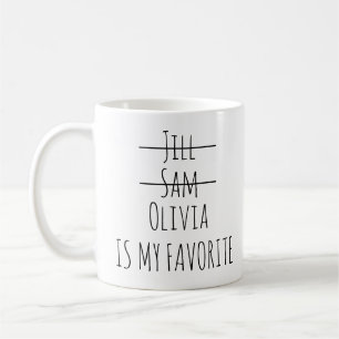 Personalised Funny Favourite Child Mug, funny gif Coffee Mug
