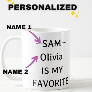 Personalised  Funny Favourite Child Mug, two Child Coffee Mug