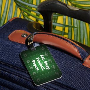 Personalised Funny Football Theme Luggage Tag
