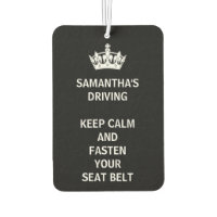 Personalised Funny Girly Keep Calm Black