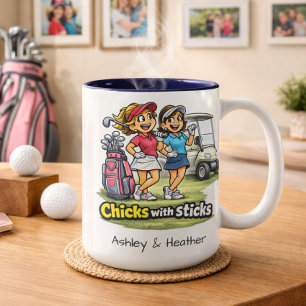 Personalised Funny Golf Buddies BFF Mug