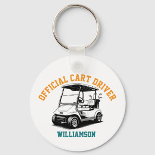Personalised Funny Golf Cart Key Ring