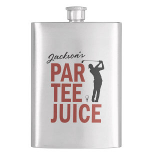 Personalised Funny Golf Par Tee Juice Hip Flask