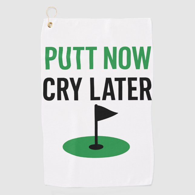 Personalised Funny Golf Towel For Boyfriend (Front)
