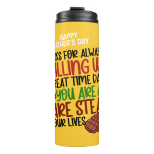 Personalised Funny Grill Chef Daddy Thermal Tumbler