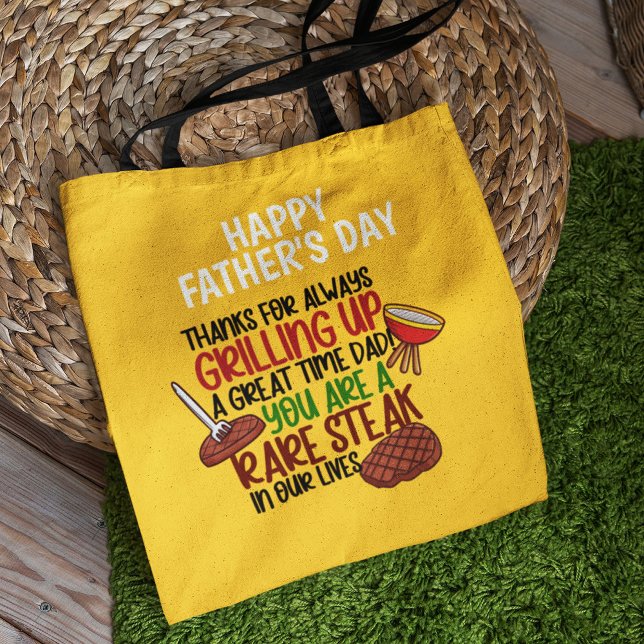 Personalised Funny Grill Chef Daddy Tote Bag (Creator Uploaded)