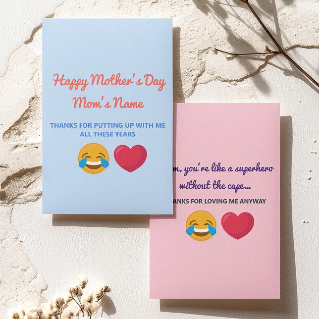 Personalised Funny Happy Mothers Day Greeting Card (Creator Uploaded)