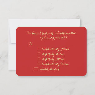 Personalised Funny Holiday Christmas Party RSVP Card
