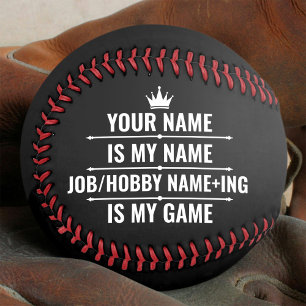 Personalised Funny Job and Hobby Name Baseball