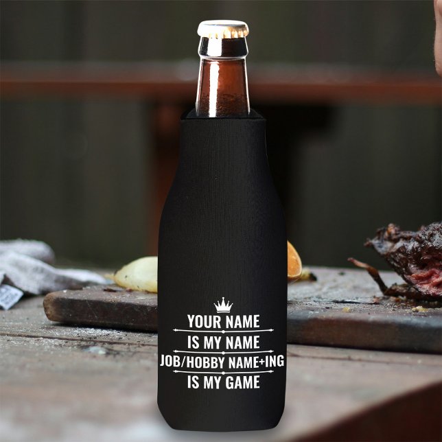 Personalised Funny Job and Hobby Name Bottle Cooler (Creator Uploaded)