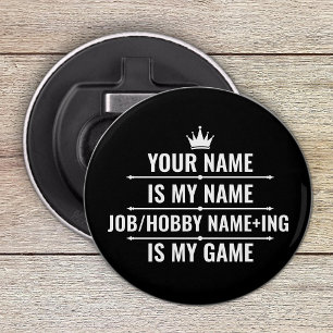 Personalised Funny Job and Hobby Name Bottle Opener